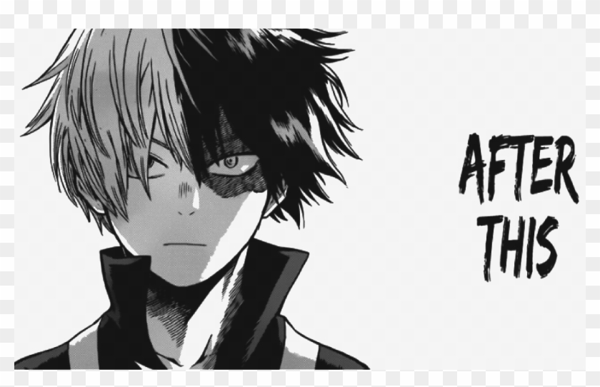 Todoroki Shouto Drawing - My Hero Academia Shouto Manga Clipart