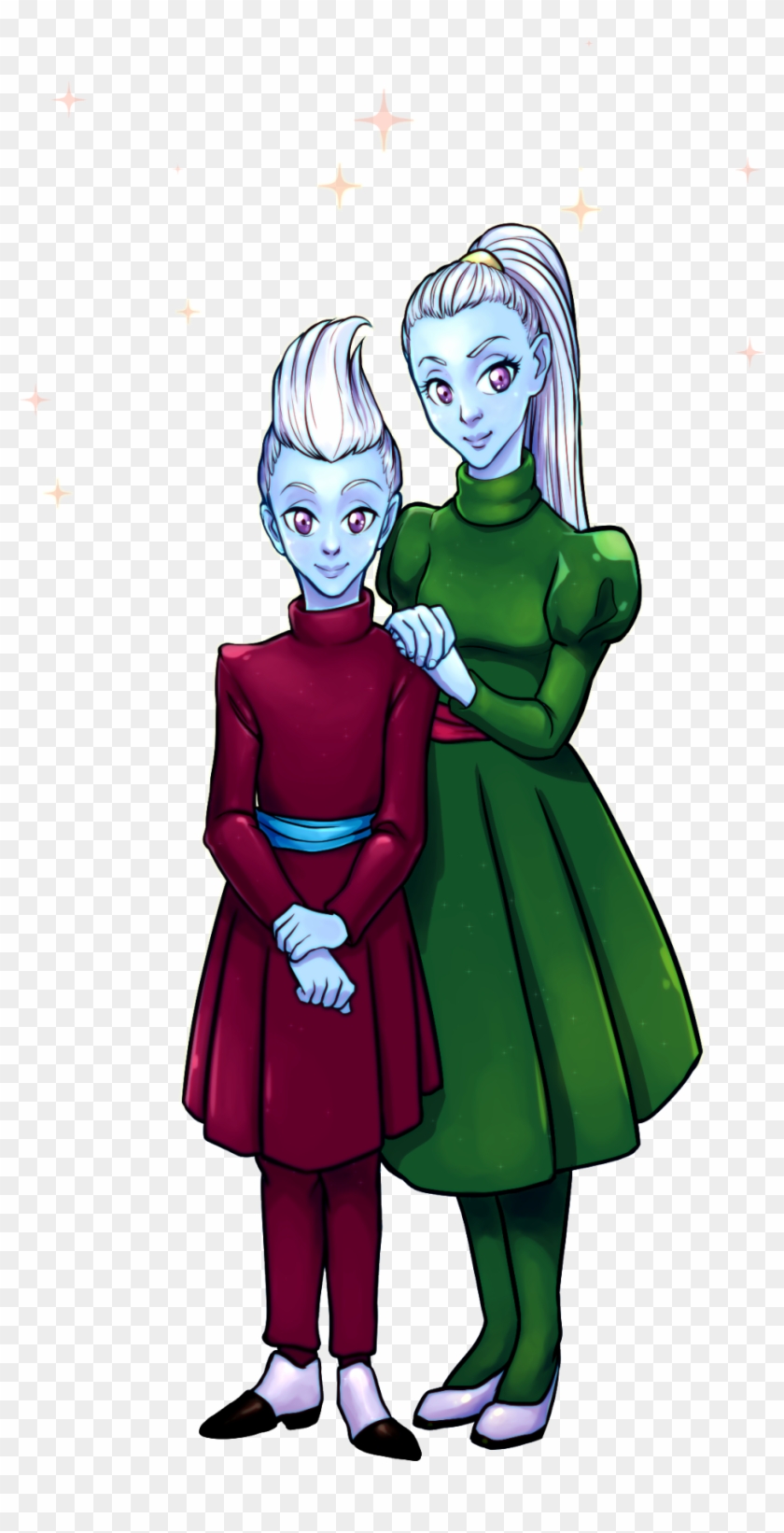 “ Young Space Sibilings - Dragon Ball Super Whis And Vados Clipart #4020078