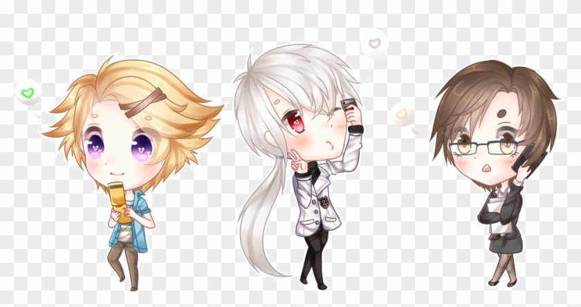 Here's Some Old Art Of Characters From Mystic Messenger - Cartoon Clipart