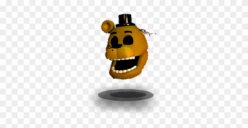 #head Golden Freddy Old Fnaf World - Fnaf World Freddy Head Clipart