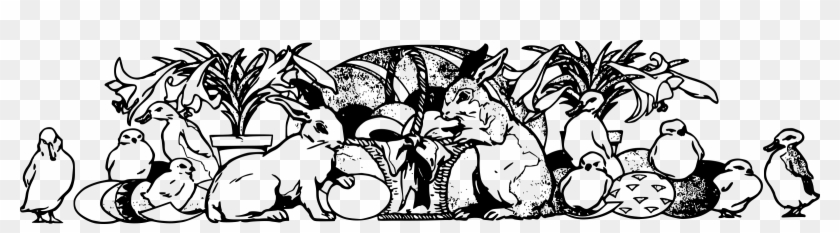 This Free Icons Png Design Of Easter Rabbits And Chicks - Cartoon Clipart #4020490