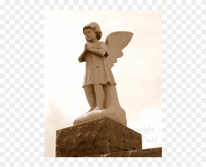 Roch's Cemetery No 2 Praying - Statue Clipart #4020496