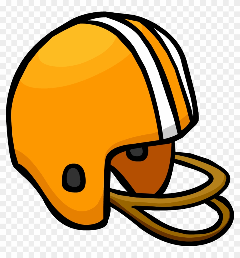 Football Helmet Club Penguin Wiki Fandom Powered By - Orange Football Helmets Clipart #4020695