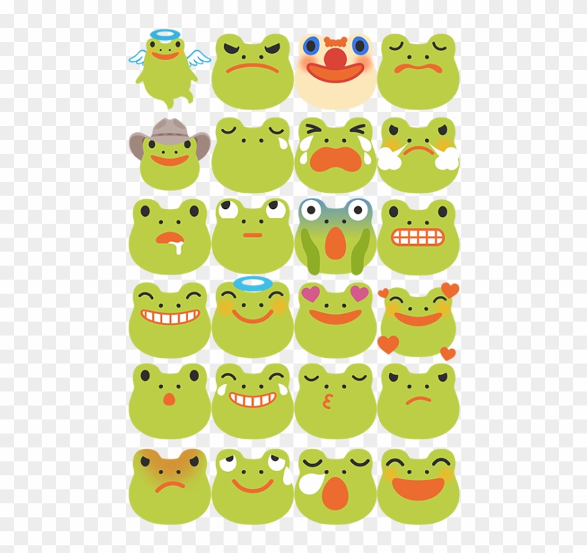 I Made A Small Collection Of Frog Emojis Free To Use, - Cartoon Clipart
