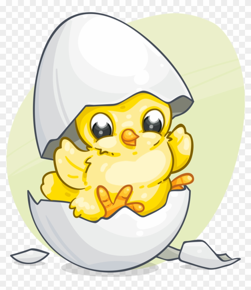 Easter Chick - Cartoon Clipart #4020728