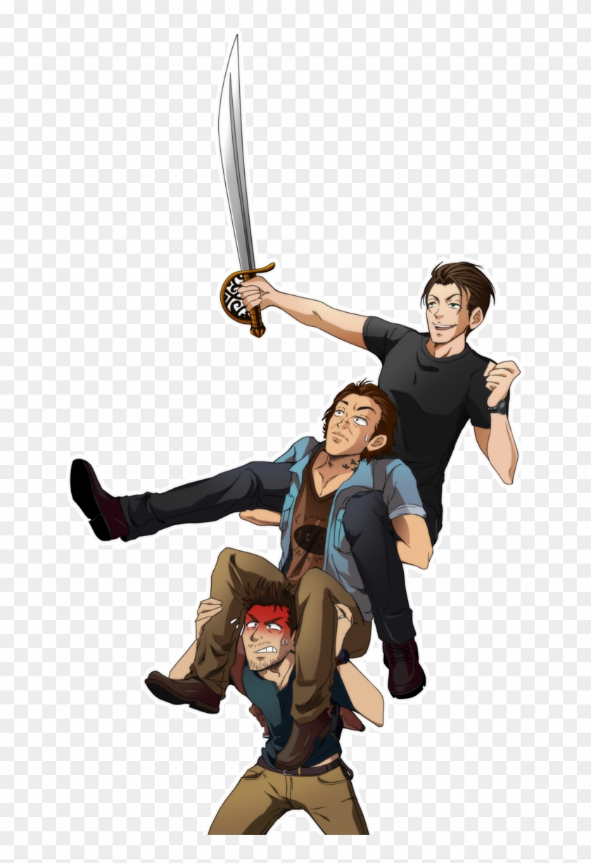 For God And Liberty By Consu On - Uncharted Nathan X Rafe Clipart #4021105