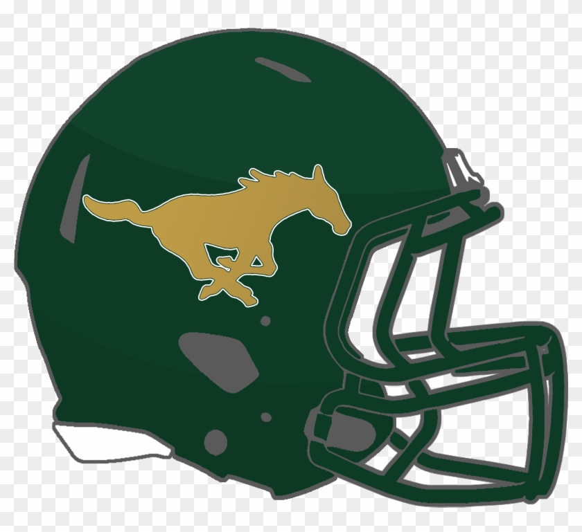 Tribute To The West Jones Mustang Football Team - Atlanta Falcons Helmet Png Clipart #4021301