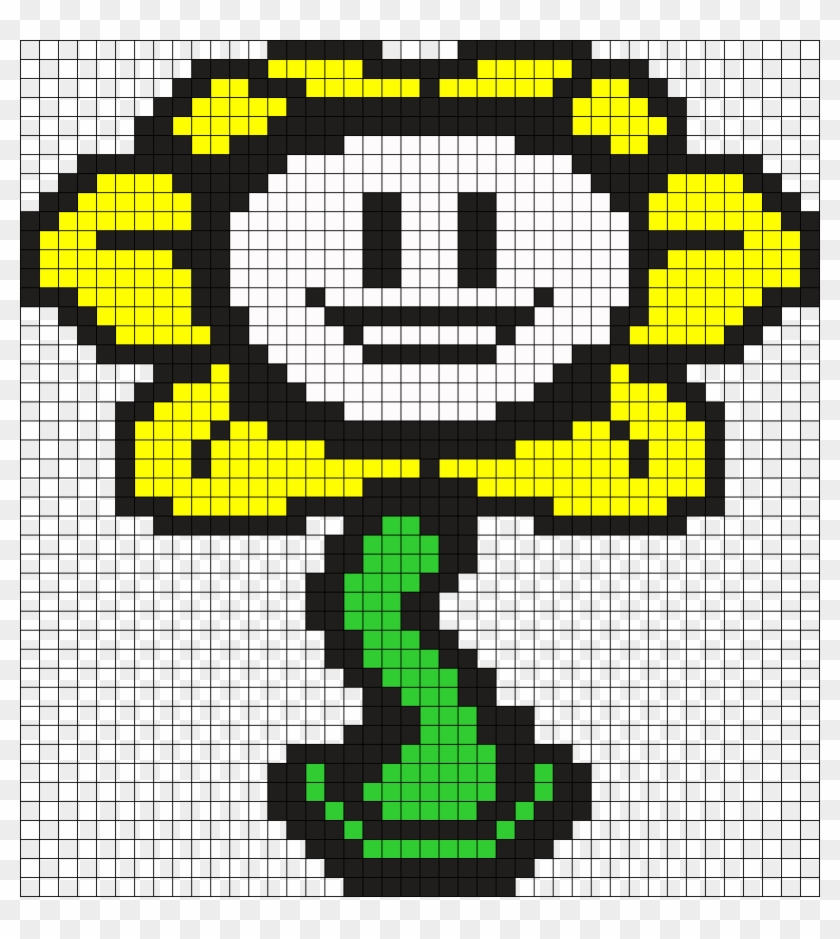 Undertale Perler Bead Pattern 197273 - Flowey Pixel Art Clipart