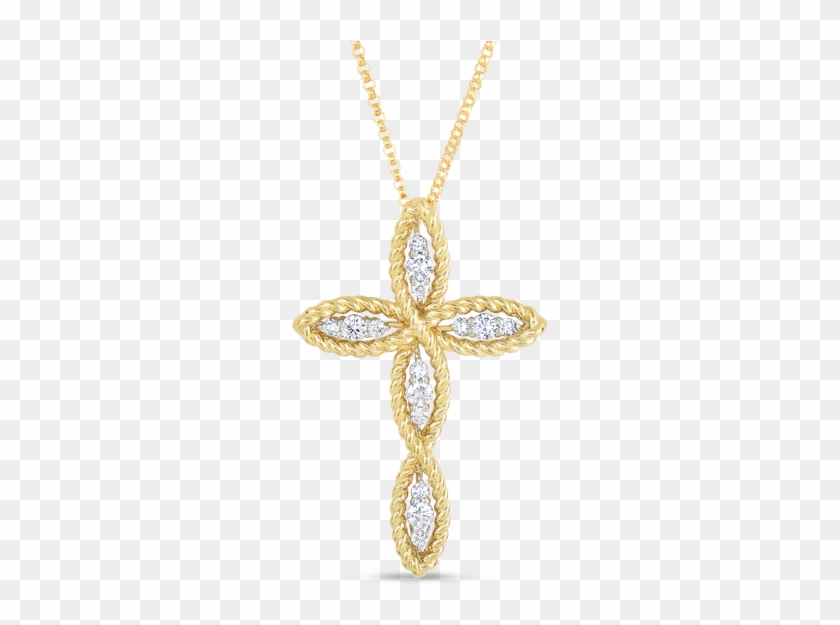 Stock - Golden Cross With Diamonds Clipart