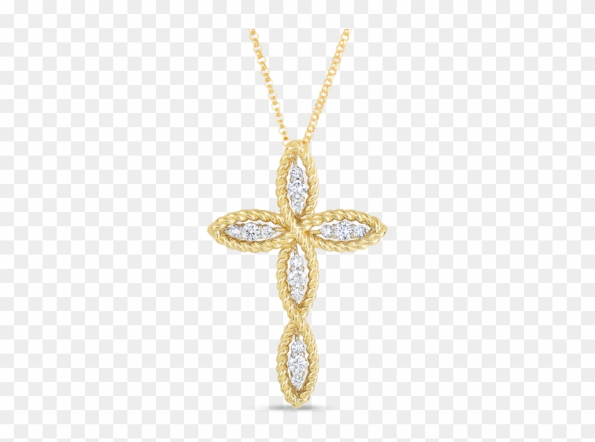 Stock - Golden Cross With Diamonds Clipart #4022200