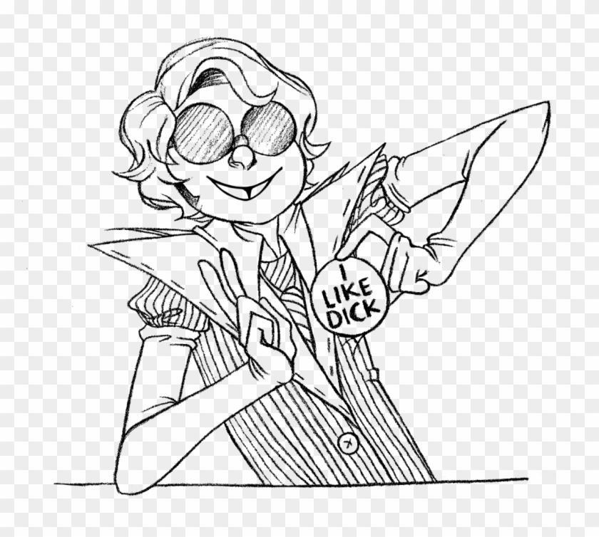 I'm For Richard Nixon In '69 All The Way - Line Art Clipart