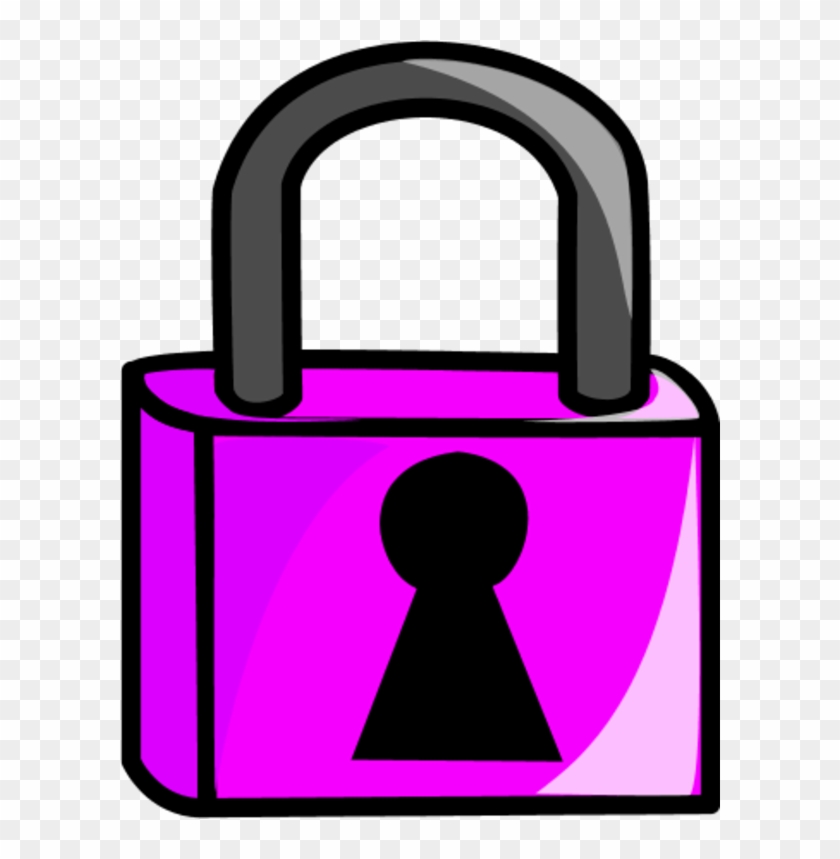 Black And White Download Lock Pink Free On Dumielauxepices - Lock Clipart - Png Download