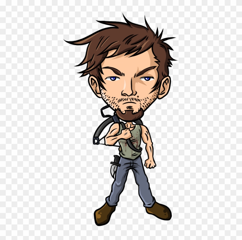 Pin By Sharon Mckee On Walking Dead - Cartoon Daryl Walking Dead Clipart