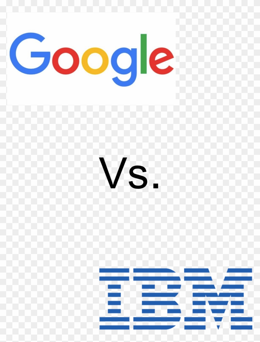 Google Vs Ibm Vertic - Ibm Clipart #4022918