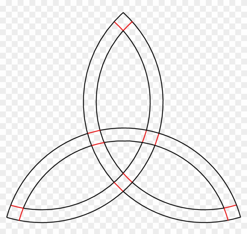 How To Draw A Trinity Celtic Knot Level 1 Step - Drawing Clipart #4022996