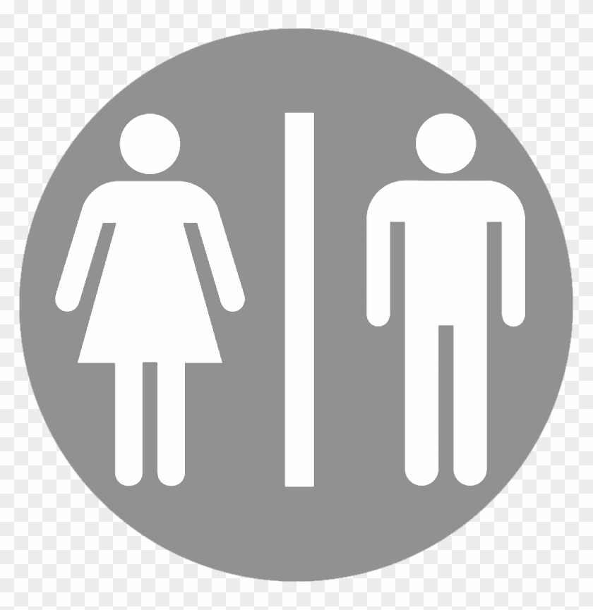 Restrooms - Bathroom Sign Clipart