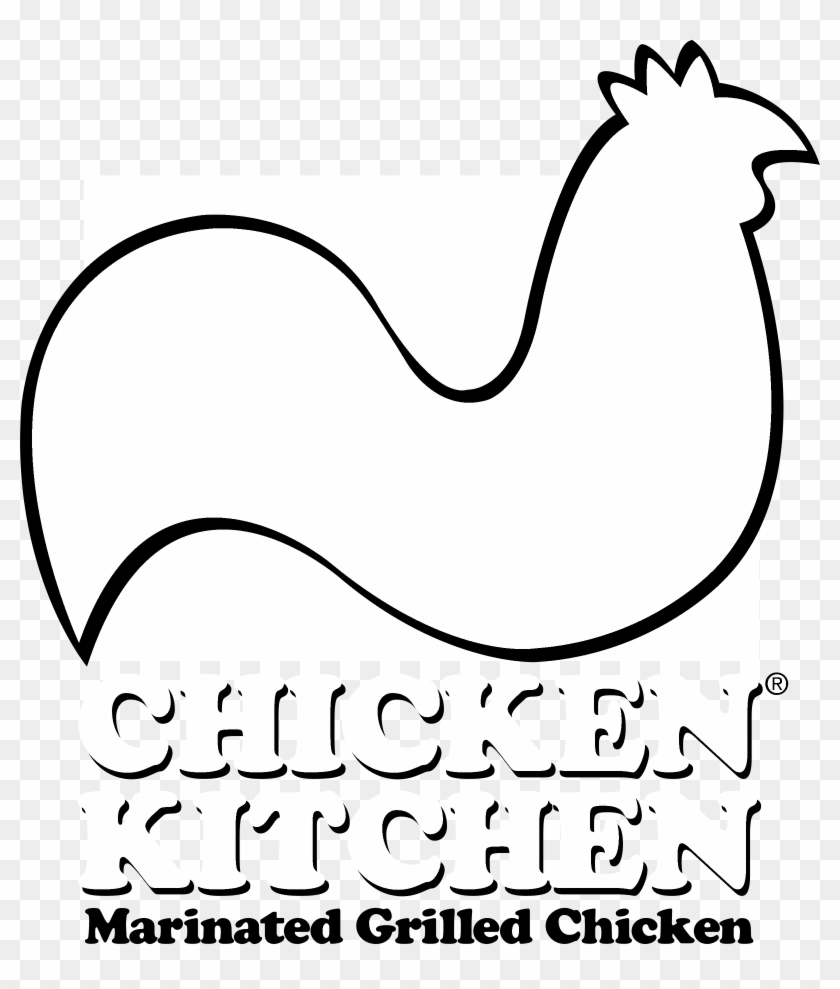Chicken Kitchen Logo Black And White - Rooster Clipart