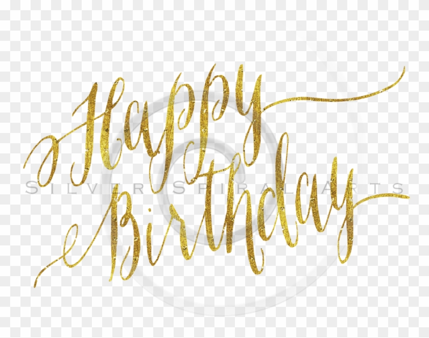Happy Birthday Gold Png Clipart Pikpng
