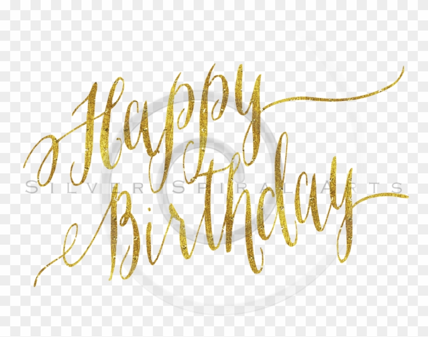 Happy Birthday Gold Png Clipart
