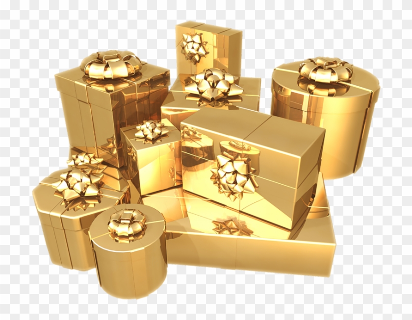 Source - - Gold Gifts Clipart #4024504