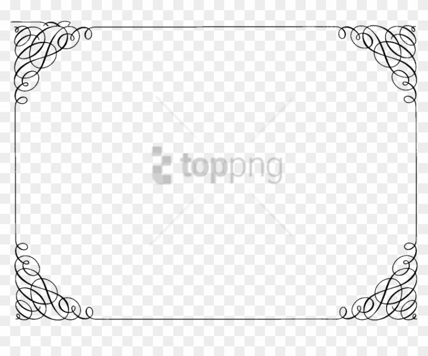 Free Png Ornate Curly Border Png Image With Transparent - Free Certificate Border Png Clipart