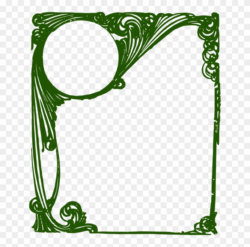 Picture Frames Computer Icons Green - Green Picture Frame Png Clipart #4024586