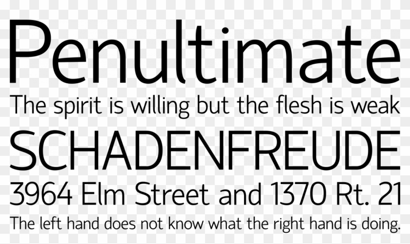 Hattori Hanzo Font Phrases - Condensed Sans Serif Font Clipart