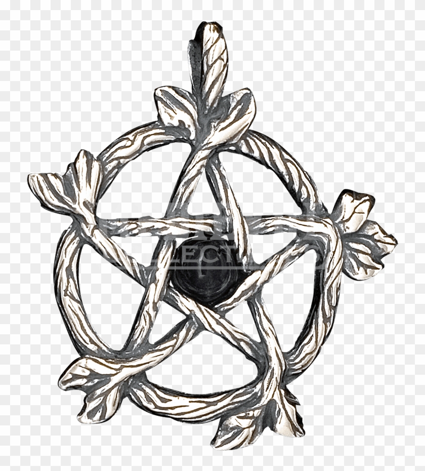 Woodland Pentacle Pendant - Emblem Clipart #4024906