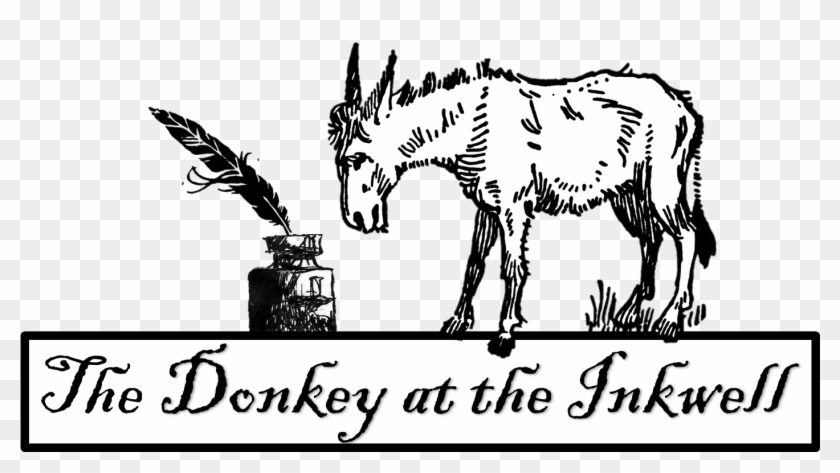 The Donkey At The Inkwell - Burro Clipart