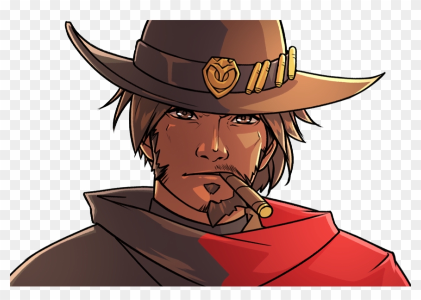 #mccree #mercy #hanzo #overwatchpic - Complete History And Lore Of Mccree Clipart