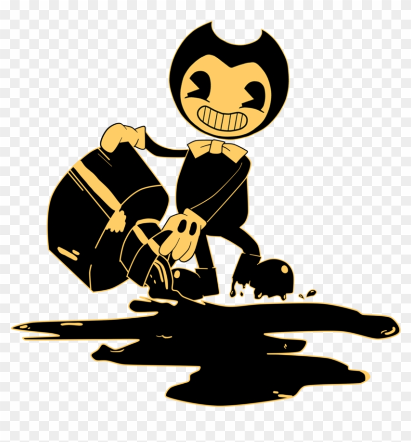 Pen Clipart Inkwell - Bendy Inkwell - Png Download #4025405