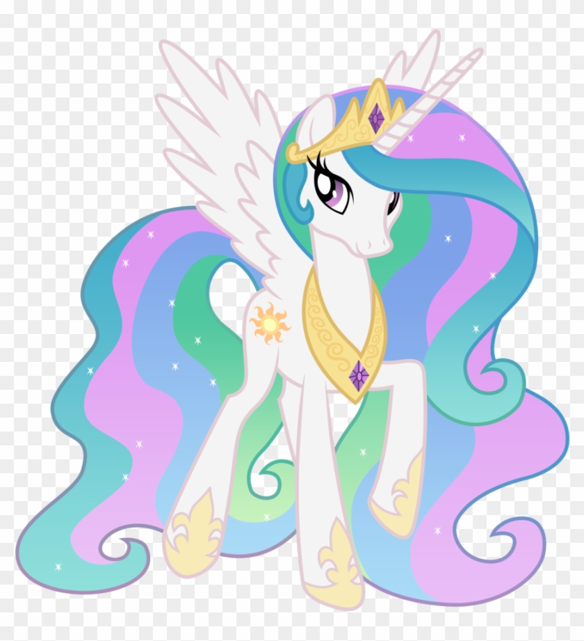 Alicorn, Cute, Mlp, My Little Pony, Princess, Princess - My Little Pony Princesa Celestia Clipart #4025808