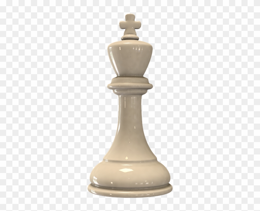 Chess Figure King White - Transparent Background Chess Piece Png Clipart #4026202