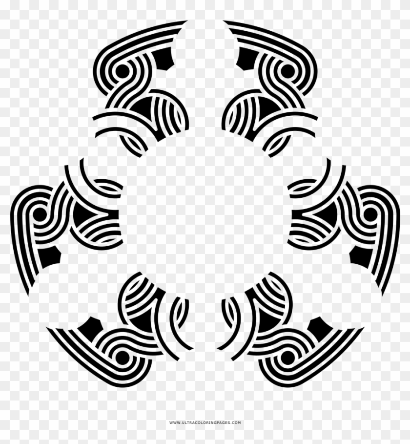 Islamic Pattern Coloring Page - Greek Key Transparent Clipart