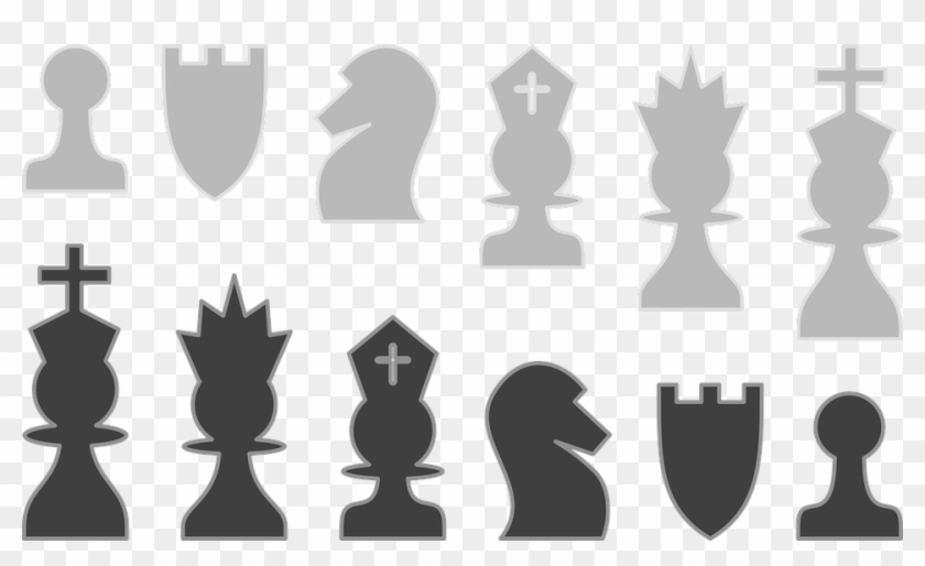 Chess King Queen Pawn Pieces Game Strategy Game - Chess Pieces Png Set Clipart #4026380