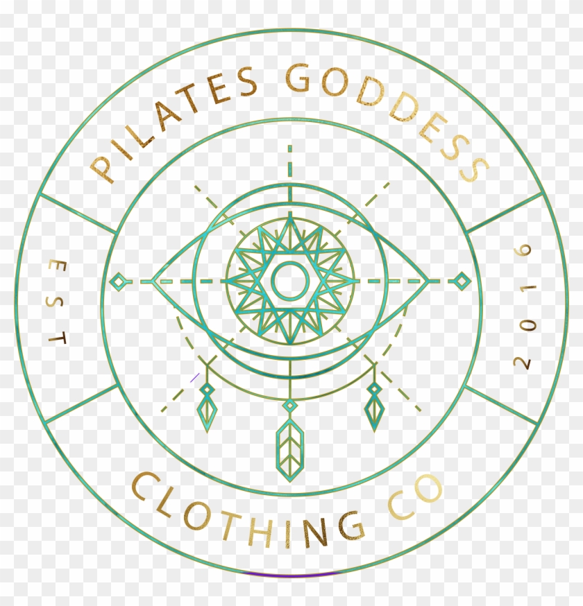 Pilates Goddess Logo - Circle Clipart