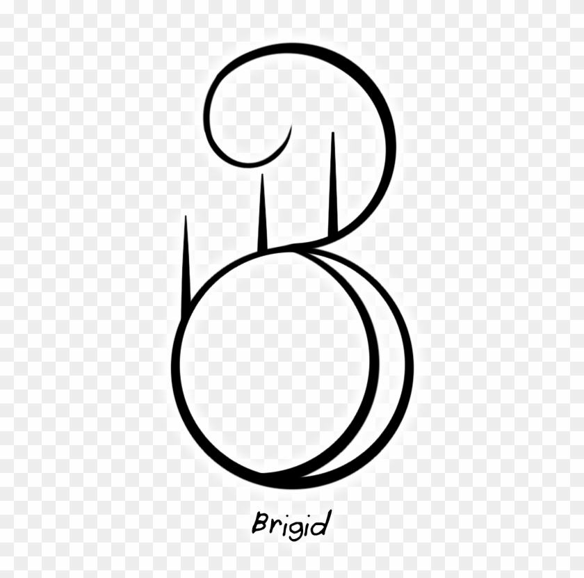 Sigil For The Irish Goddess Brigid - Brigid Celtic Goddess Tattoo Clipart #4026819