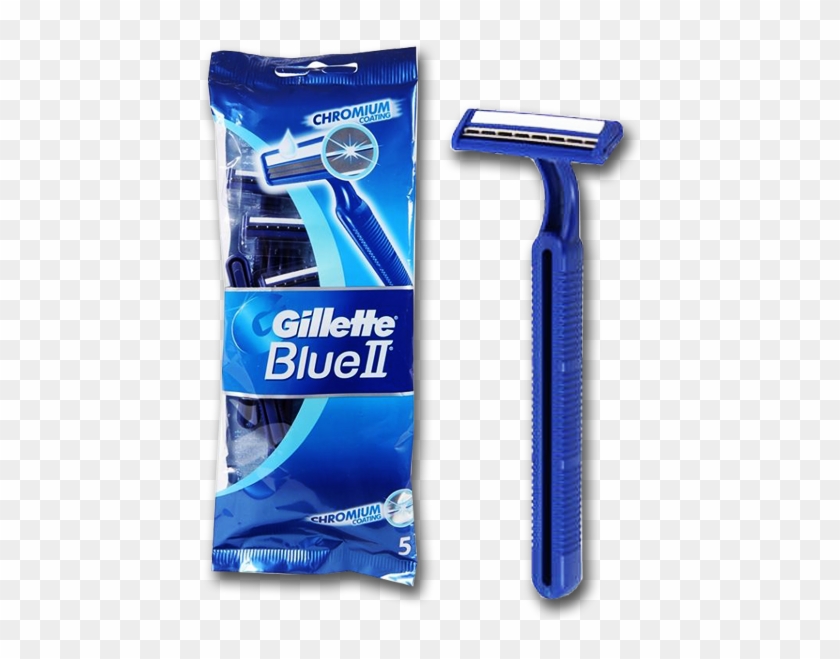 Gillette 2 Twin 5 Blade Disposable Razors - Gillette Blue 3 Clipart #4026859