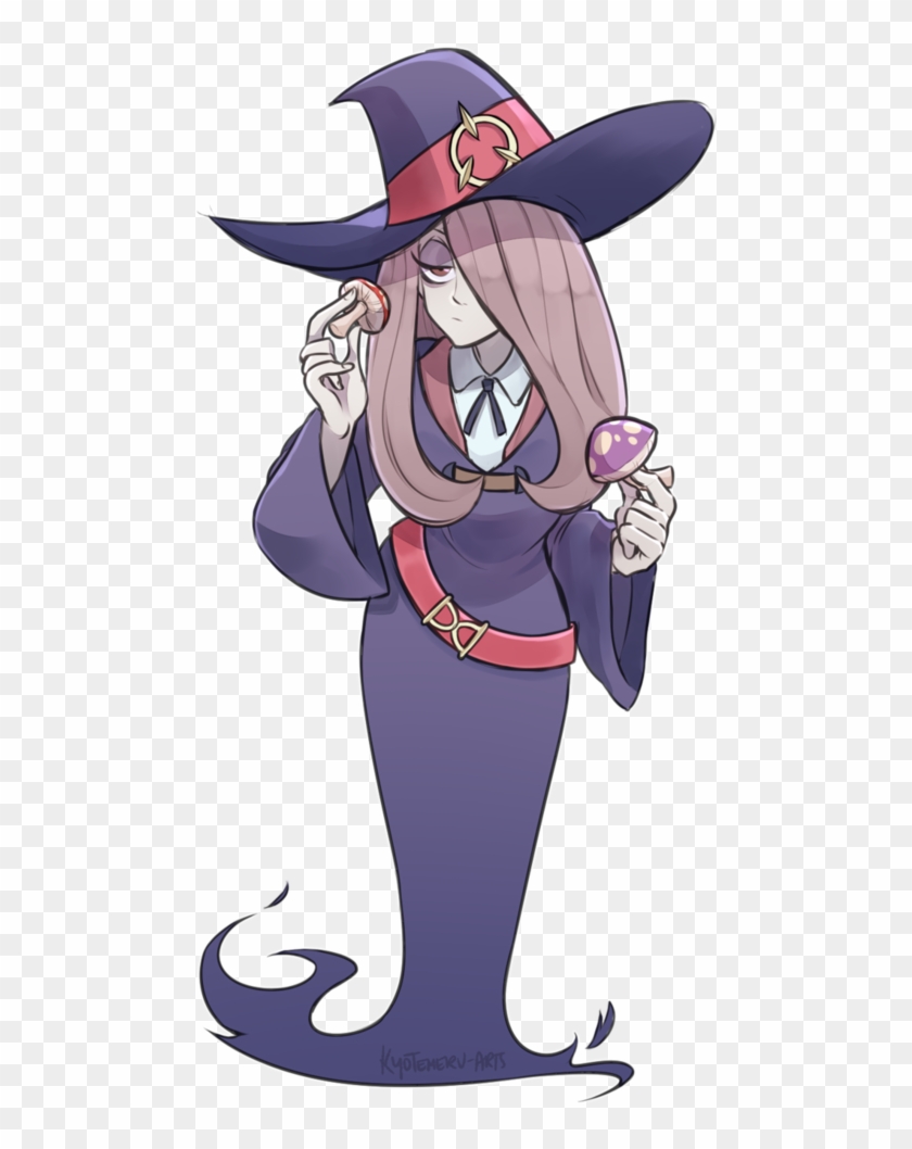 Little Witch Academia Sucy Png Svg Black And White - Cartoon Clipart #4026887