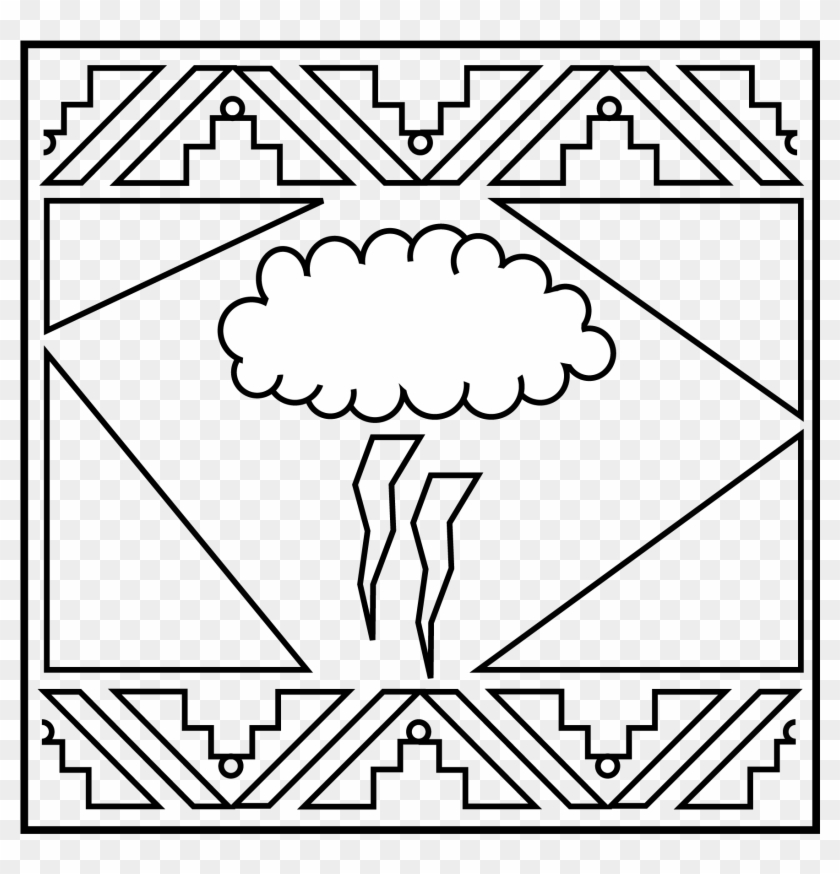 Chaac-01 - Line Art Clipart