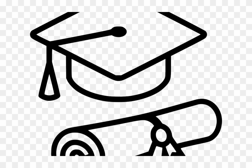 Picture Of Graduation Cap And Diploma - White Graduation Hat Png Clipart #4027320