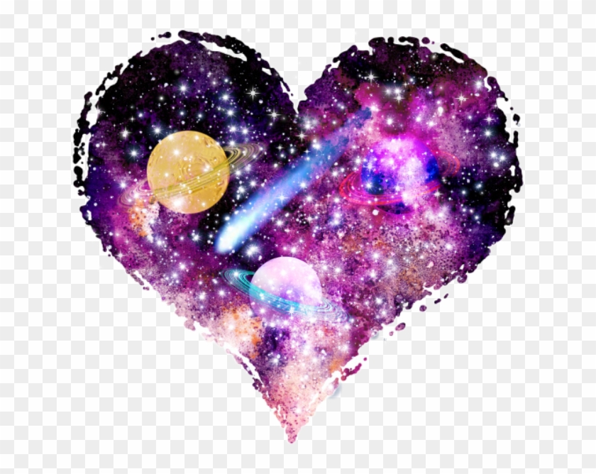 #galaxy #heart #schearts #hearts #remixit #freetoedit - Cool Heart Designs Galaxy Clipart #4027469