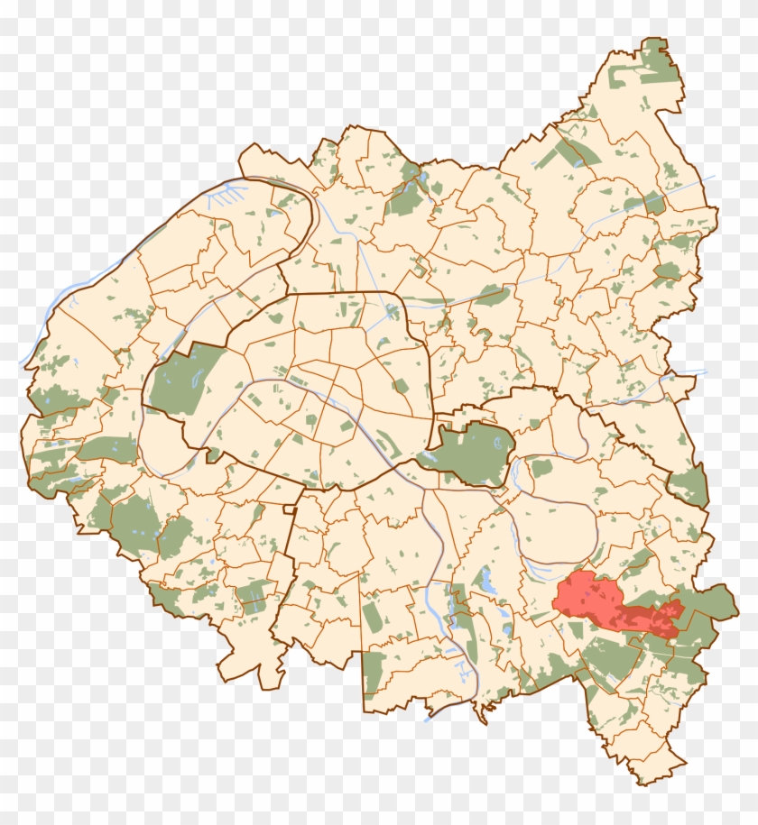 Sucy En Brie Map - Choisy Le Roi Map Clipart #4027517