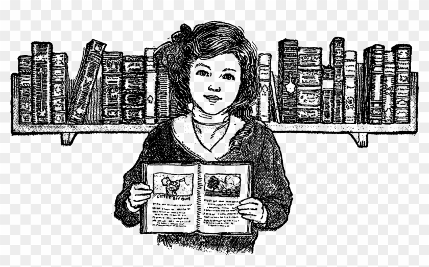 Vintage Girl Digital Clip Art Downloads - Cartoon - Png Download