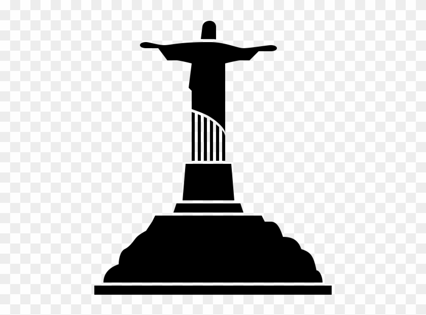 Christ The Redeemer Silhouette Png Clipart #4027665