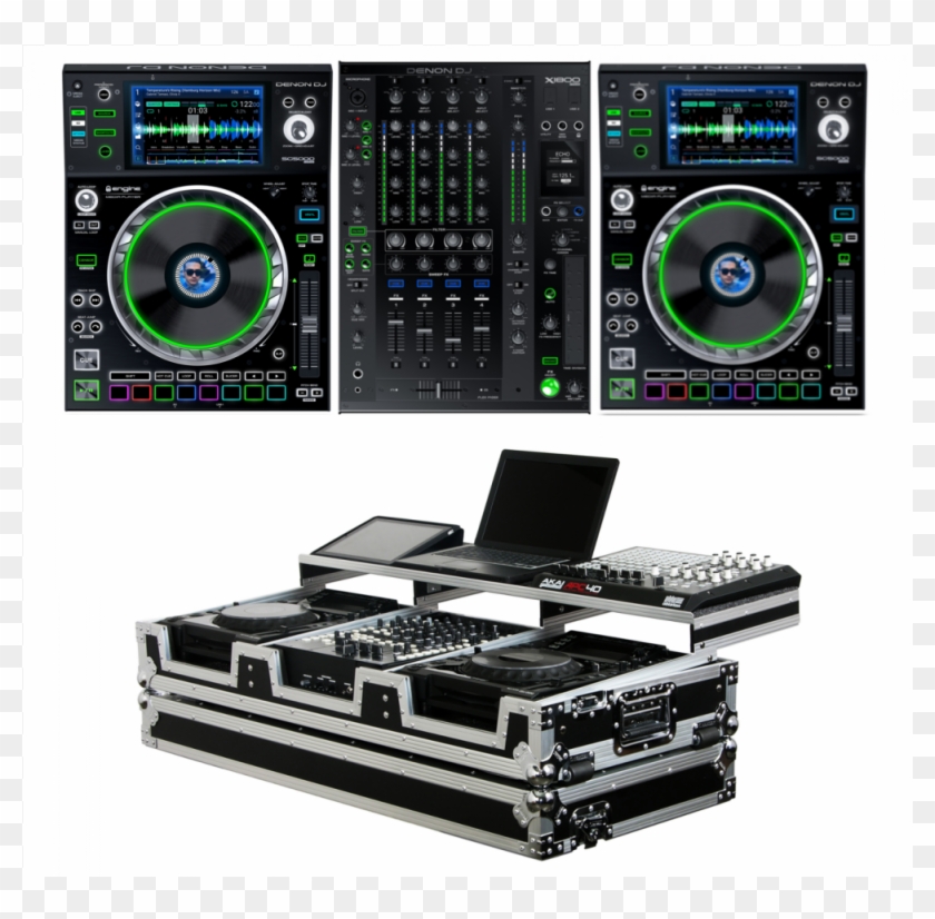 Denon Dj Sc5000 Players Denon Dj X1800 Mixer & Coffin - Denon Dj Sc5000 Prime Clipart