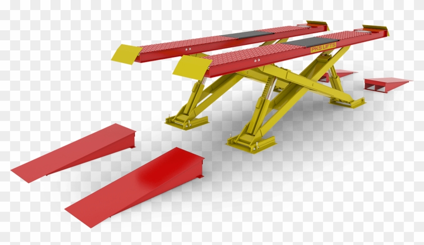 Single Scissors Lift - Wood Clipart