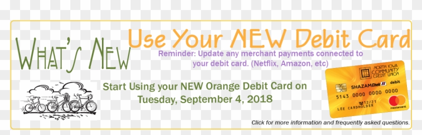 Begin Using Your New Debit Card On Sept - Lavender Clipart