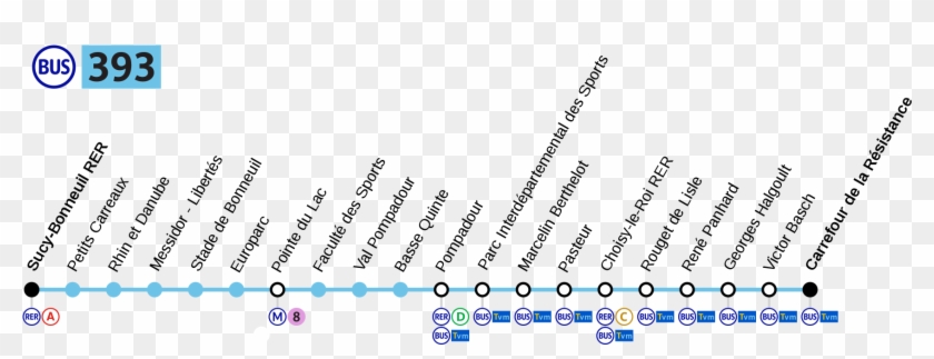 Plan Bus Ratp Ligne - Paris Clipart #4030033