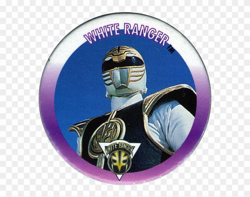 Players Biscuits Power Rangers White-ranger - Badge Clipart #4030124